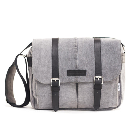 Denim Grey wash Messenger Bag