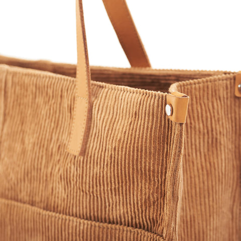 Corduroy Tawny Office Tote
