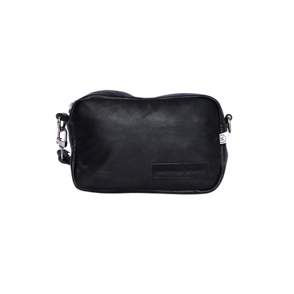 Black Leather Crossbody Bag