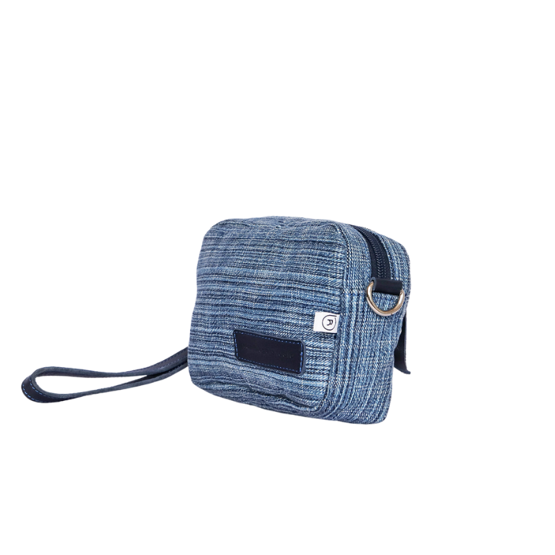 Blue Denim Crossbody Bag