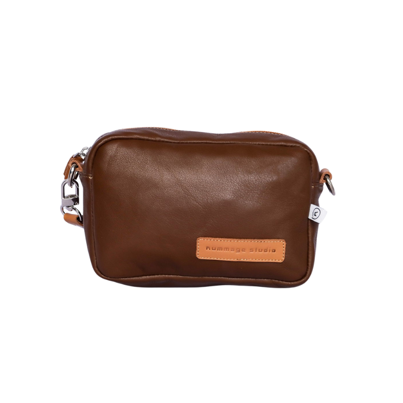 Brown Leather Crossbody Bag