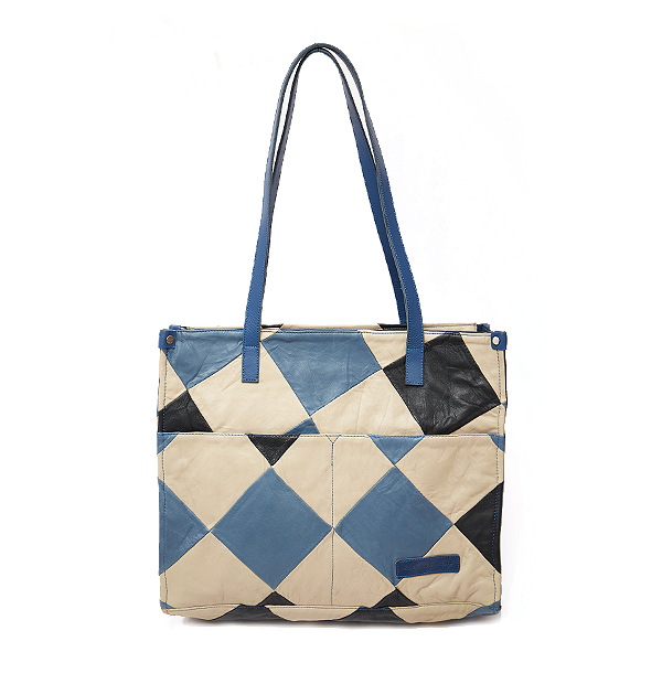 Diamond Patchwork Office Tote