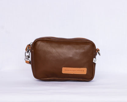 Brown Leather Crossbody Bag