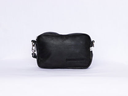 Black Leather Crossbody Bag