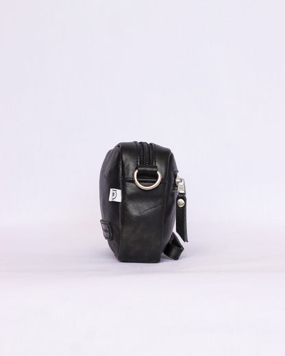 Black Leather Crossbody Bag
