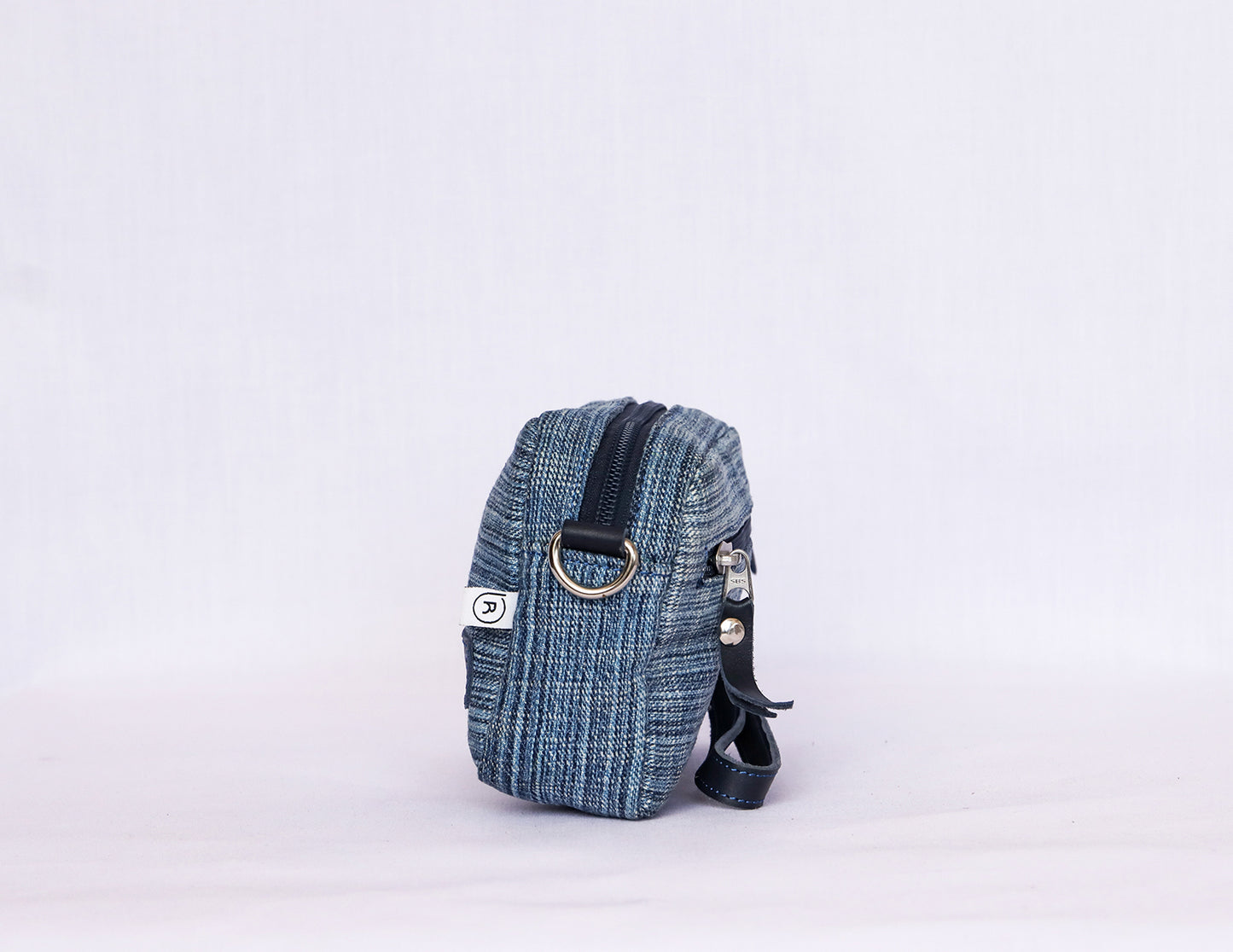 Blue Denim Crossbody Bag