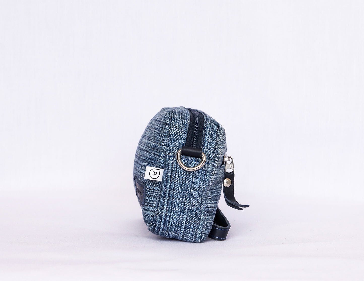 Blue Denim Crossbody Bag