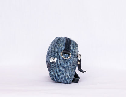 Blue Denim Crossbody Bag