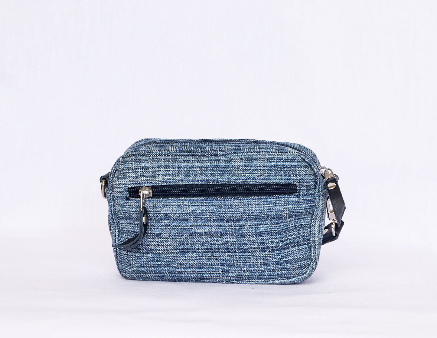 Blue Denim Crossbody Bag
