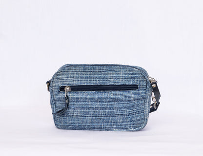 Blue Denim Crossbody Bag