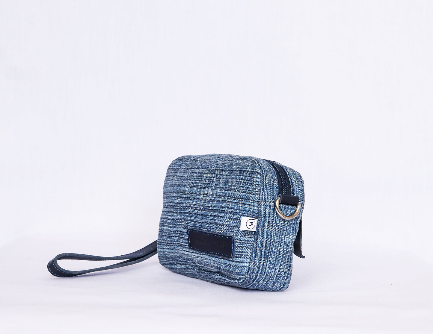 Blue Denim Crossbody Bag
