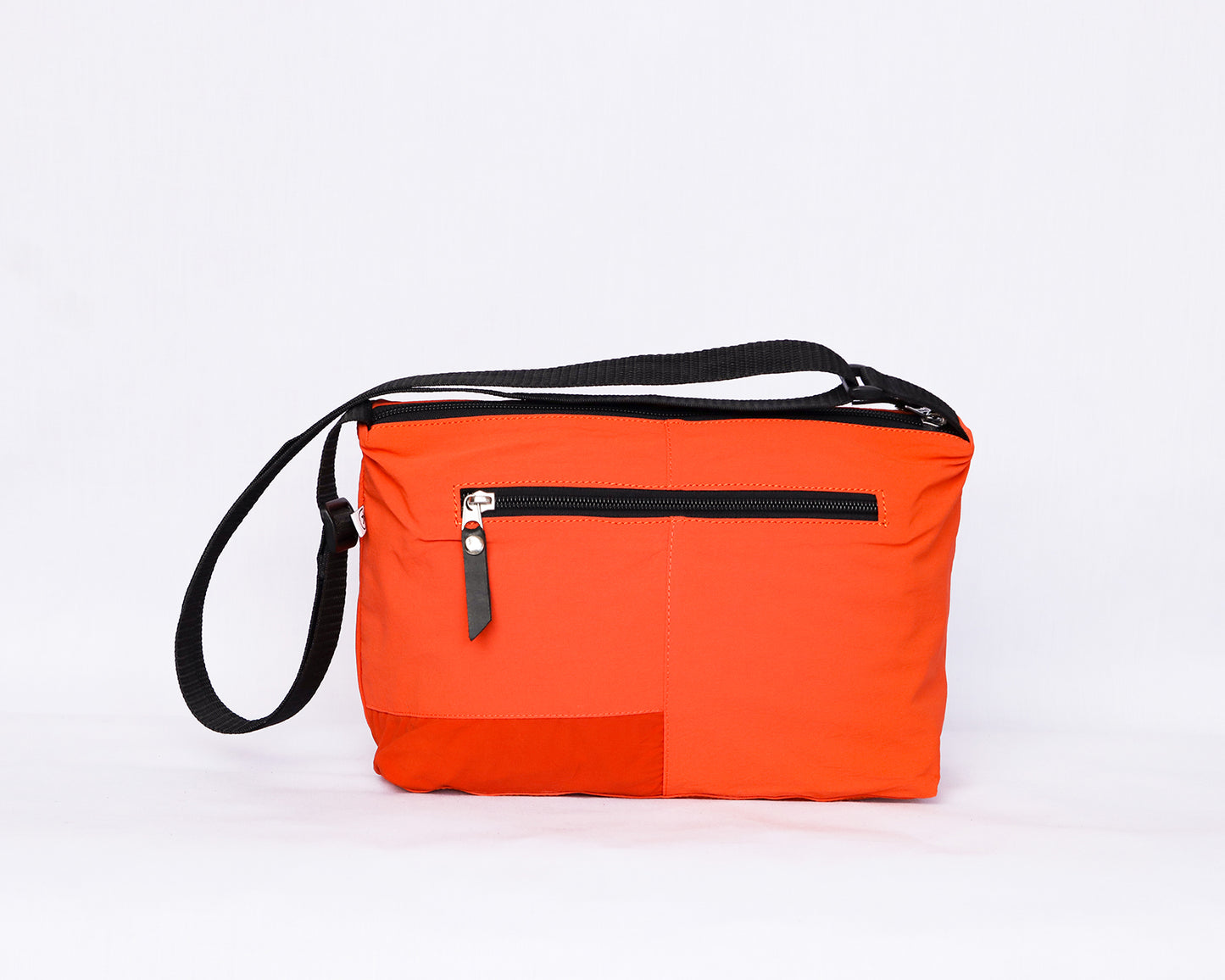 Orange Patched Sling Bag