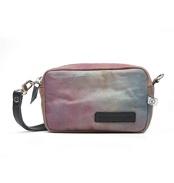 Iridescent Leather Crossbody Bag