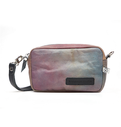 Iridescent Leather Crossbody Bag