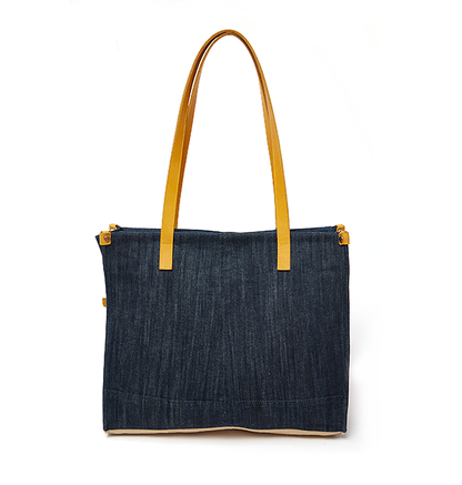 Off To The Beach Denim Tote