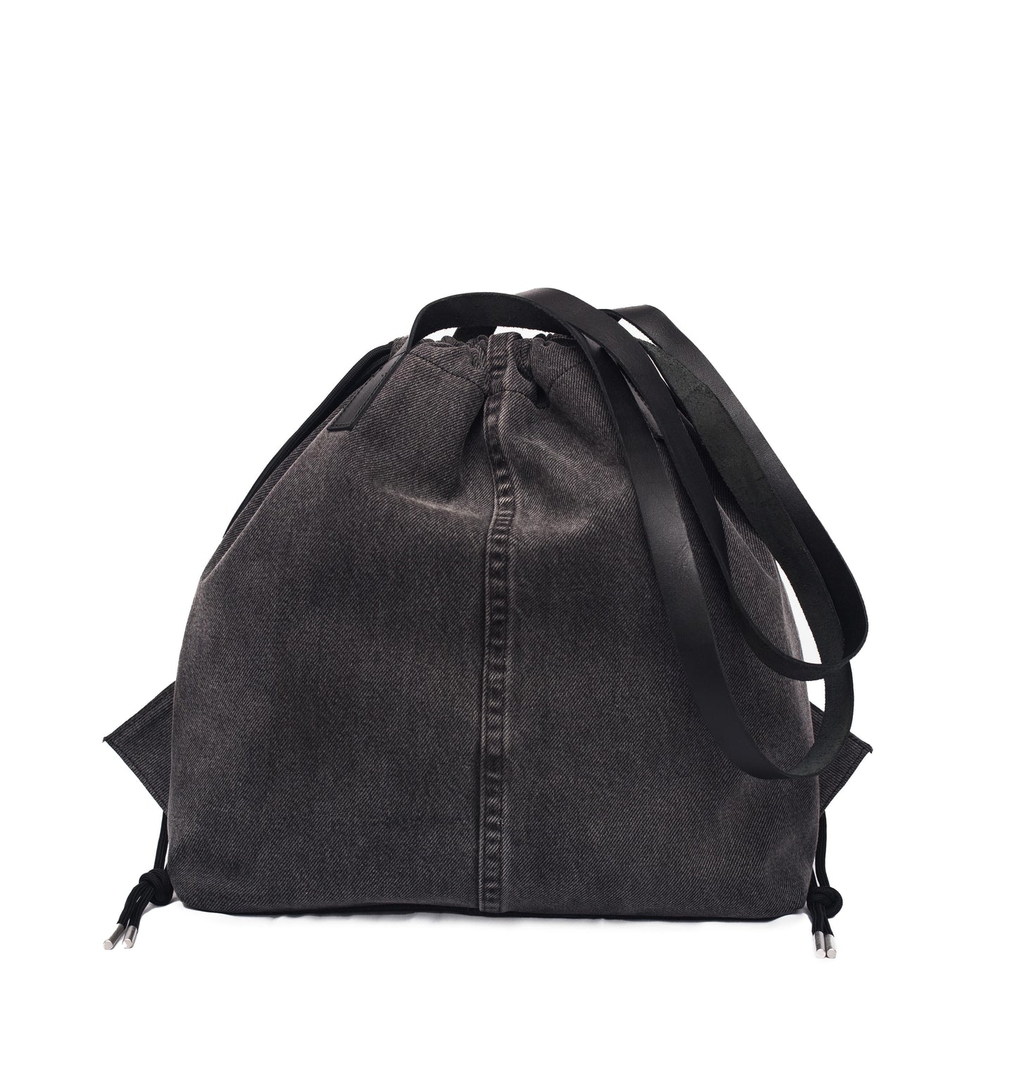 Charcoal Denim Draw Tote Reg.