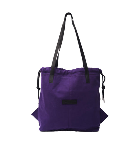 Violet Denim Draw Tote Reg.