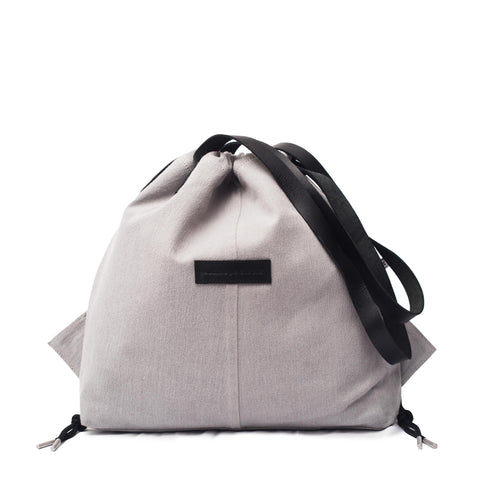 Slate Grey Denim Draw Tote Reg.