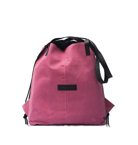 Magenta Denim Draw Tote Ext.