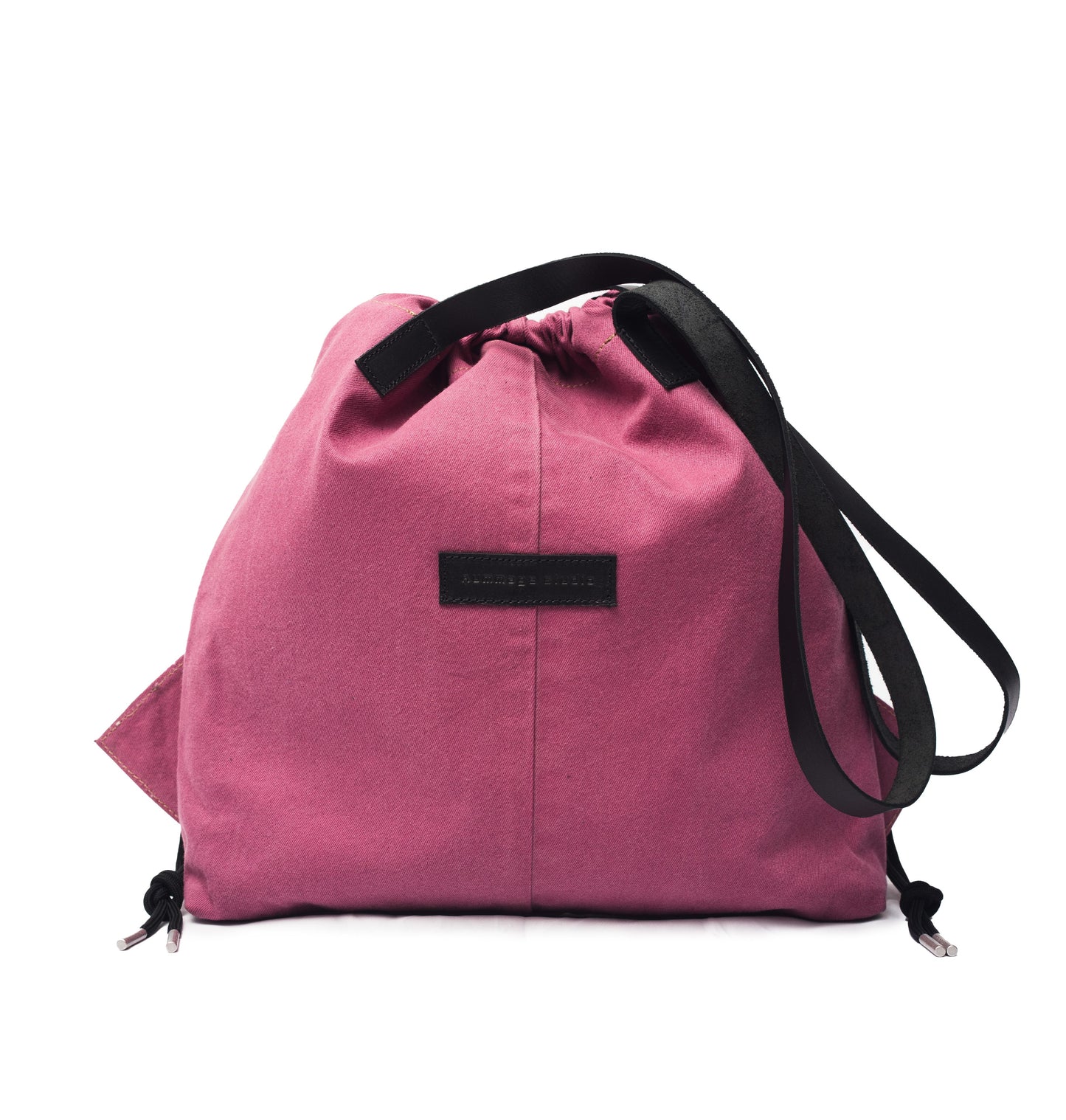 Magenta Denim Draw Tote Reg.