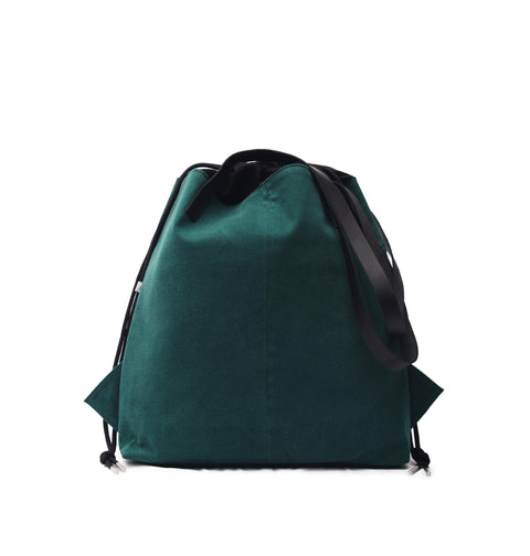 Emerald Denim Draw Tote Ext.