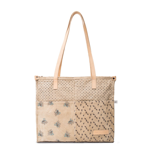 Rice Paper Leather Office Tote
