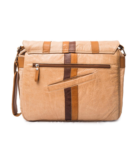 Gobi Dunes Leather Messenger Bag