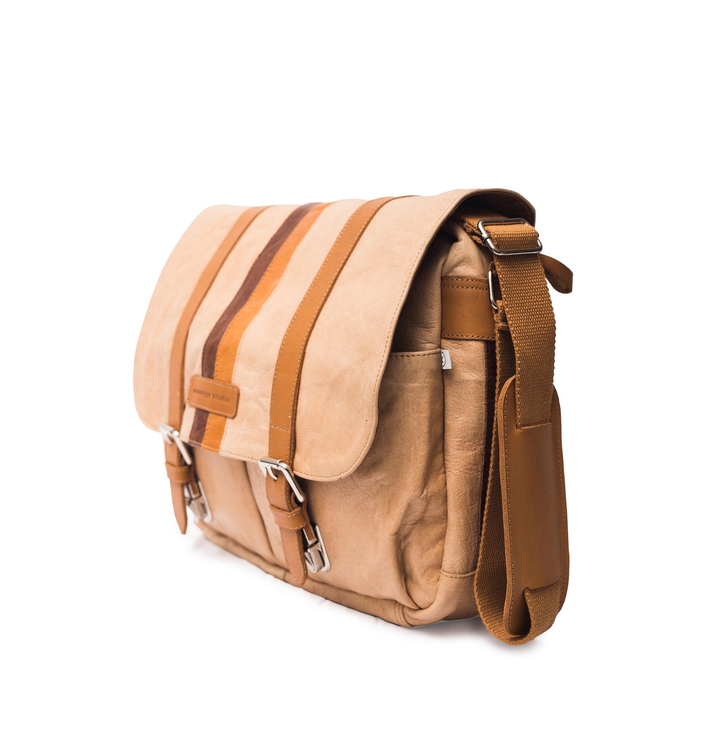 Gobi Dunes Leather Messenger Bag