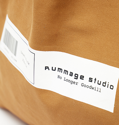 Tan Denim Barcode NLG Tote Bag