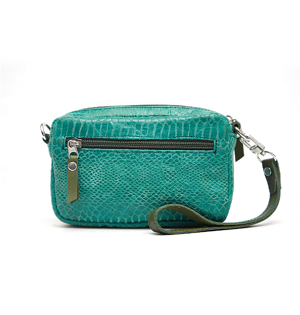 Snakeskin Leather Crossbody Bag