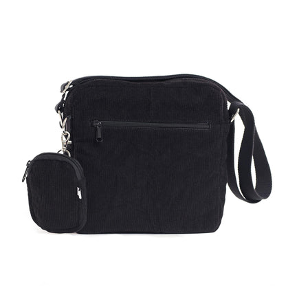 Corduroy Midnight Crossbody Bag