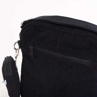 Corduroy Midnight Crossbody Bag