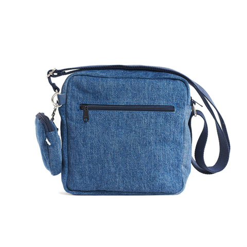 Denim Blue wash Crossbody Bag