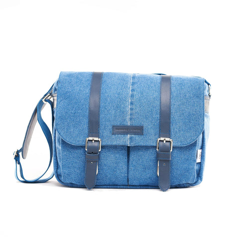 Denim Blue Messenger Bag