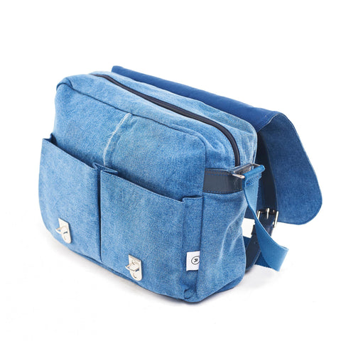 Denim Blue Messenger Bag