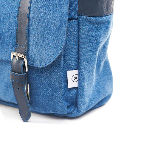 Denim Blue Messenger Bag