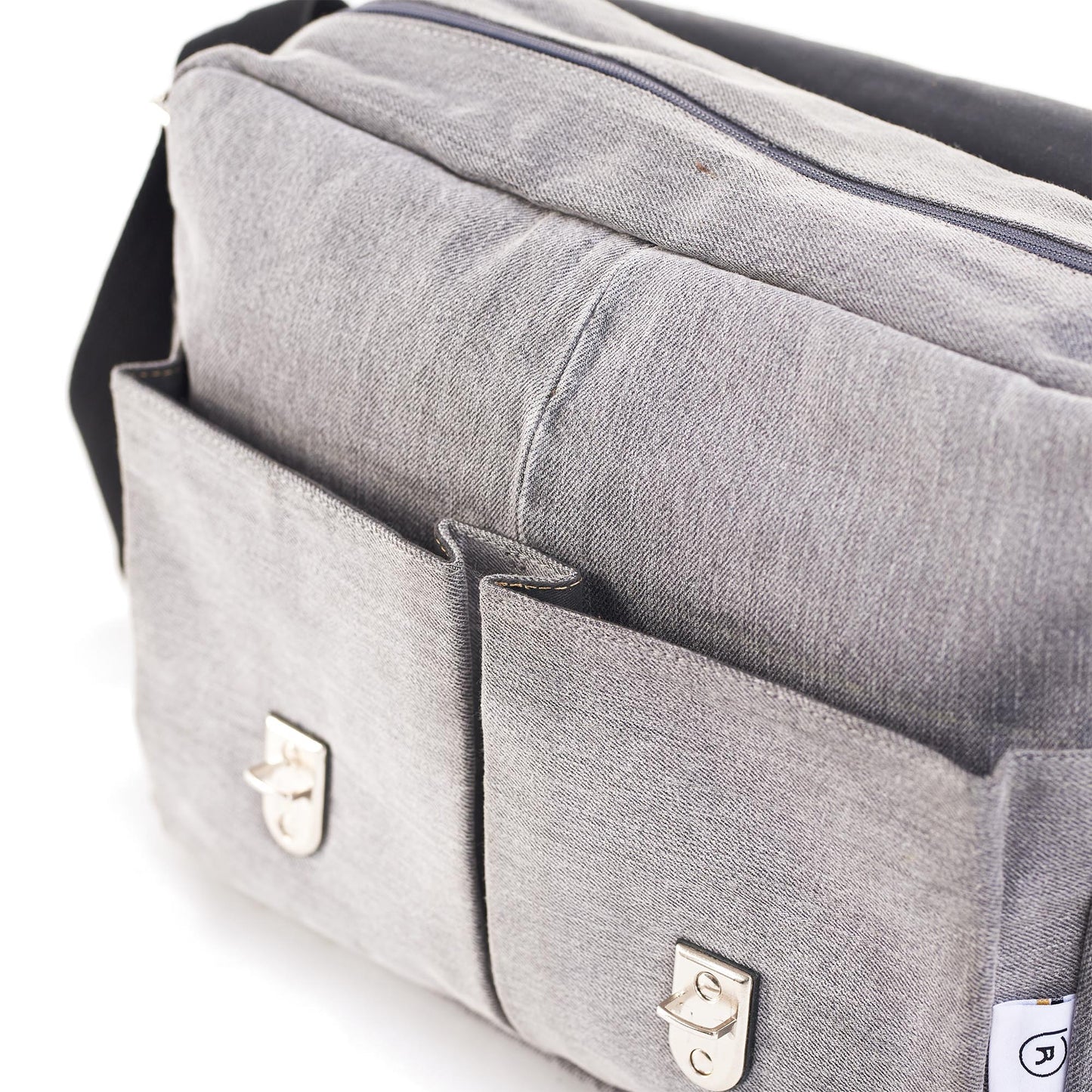 Denim Grey wash Messenger Bag