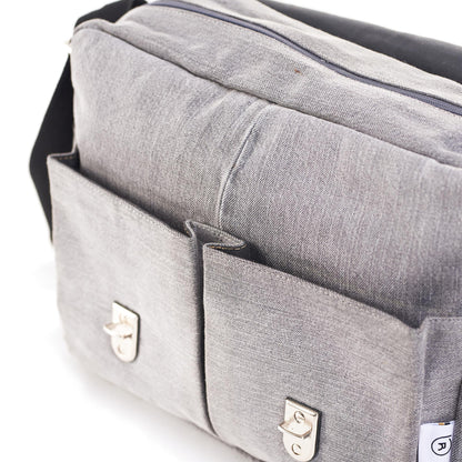Denim Grey wash Messenger Bag