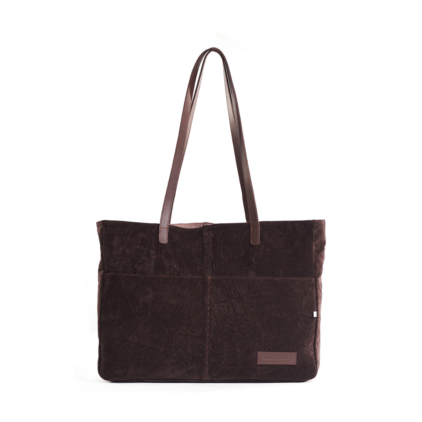 Corduroy Hickory Market Tote