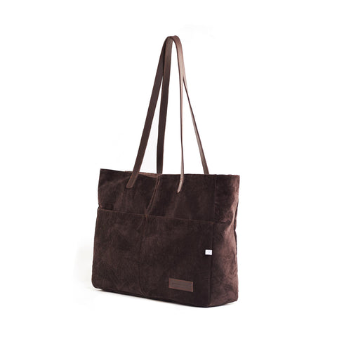 Corduroy Hickory Market Tote