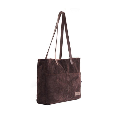 Corduroy Hickory Market Tote