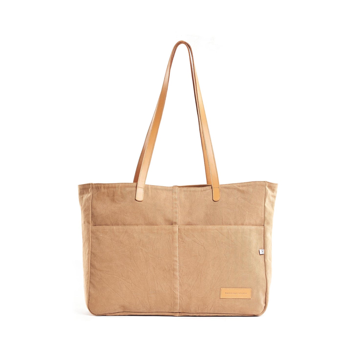 Denim Ecru Market Tote