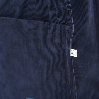 Corduroy Navy Office Tote