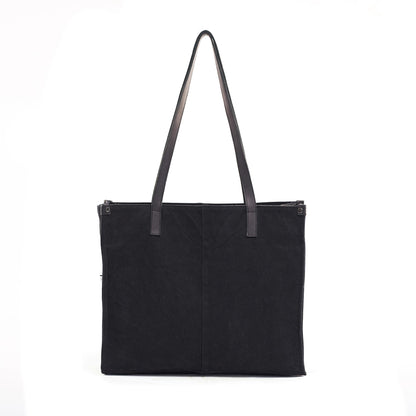 Denim Charcoal Office Tote