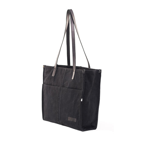 Denim Charcoal Office Tote