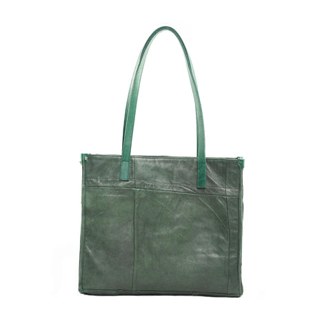 Leather Moss Office Tote