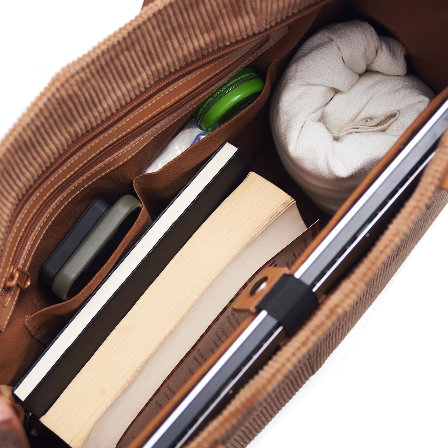 Rice Paper Leather Office Tote